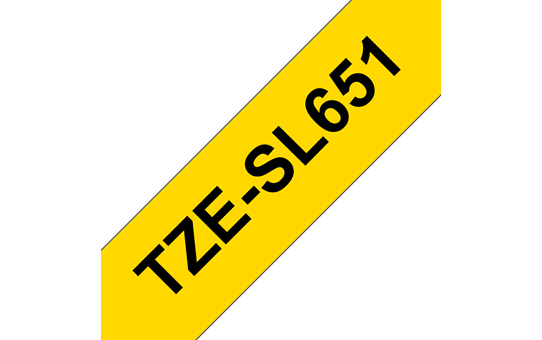 Brother TZe-SL651 originalna kaseta sa samolaminirajućom trakom za označavanje, crna na žutoj, širina 24 mm