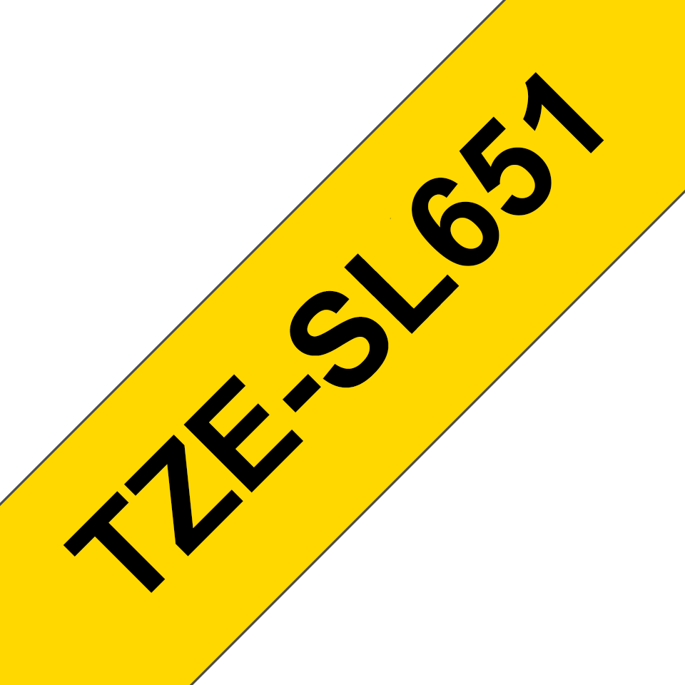 TZe-SL651 trak, črna na rumeni