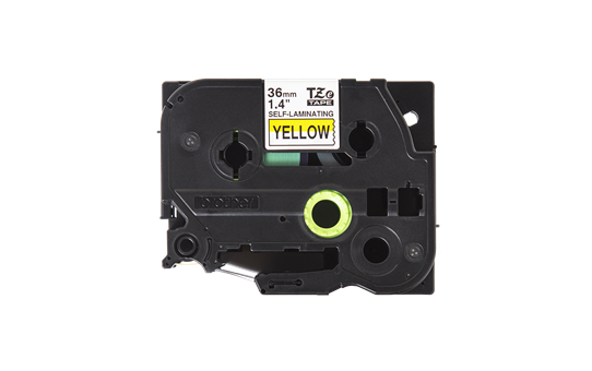 Originální samolaminovací pásková kazeta Brother TZe-SL661 - černý tisk na žluté, šířka 36 mm 2