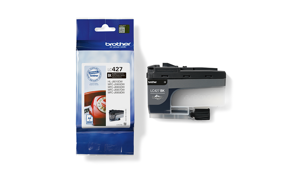 Black ink cartridge LC427BK for the PrintModa Studio fabric printer HL-JF1