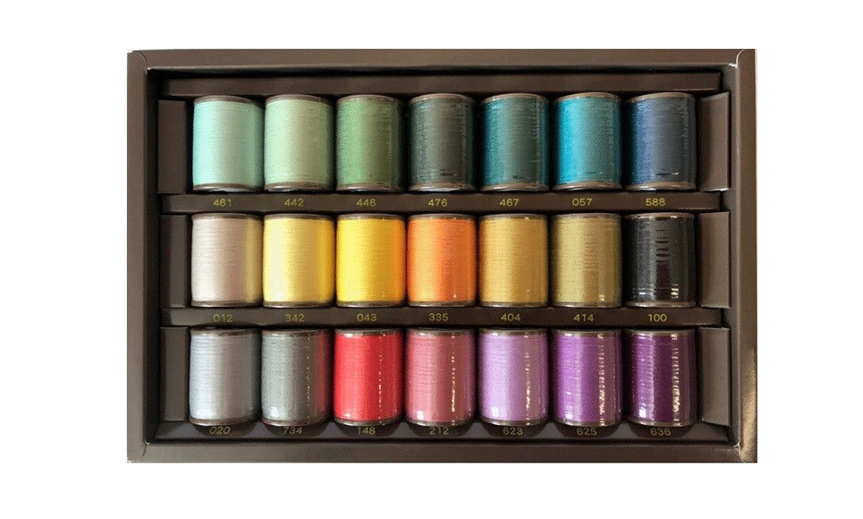 Brother Country  Embroidery Thread set CYT22 - 22 colours
