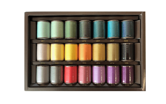Brother Country  Embroidery Thread set CYT22 - 22 colours