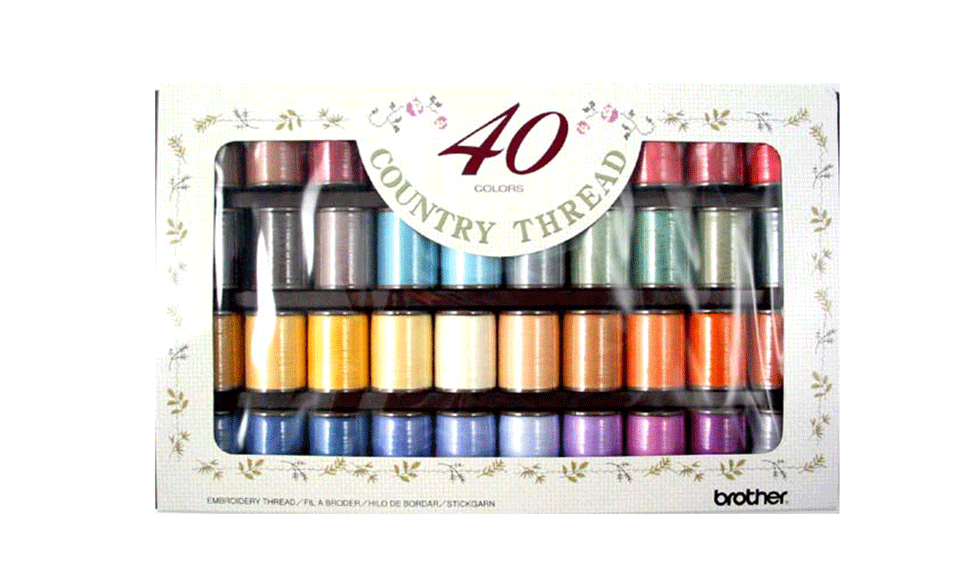 Brother Country Embroidery Thread set CYT40 - 40 colours