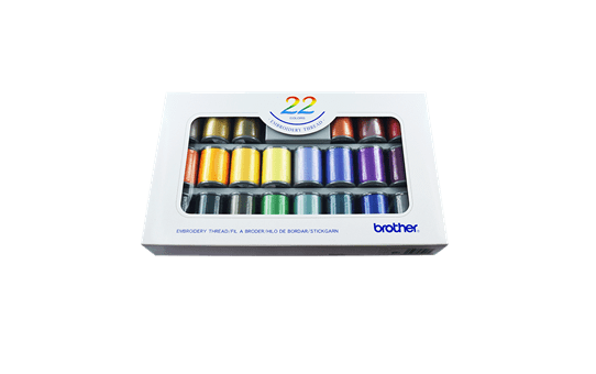 Brother Embroidery Thread set ETS22N - 22 colours