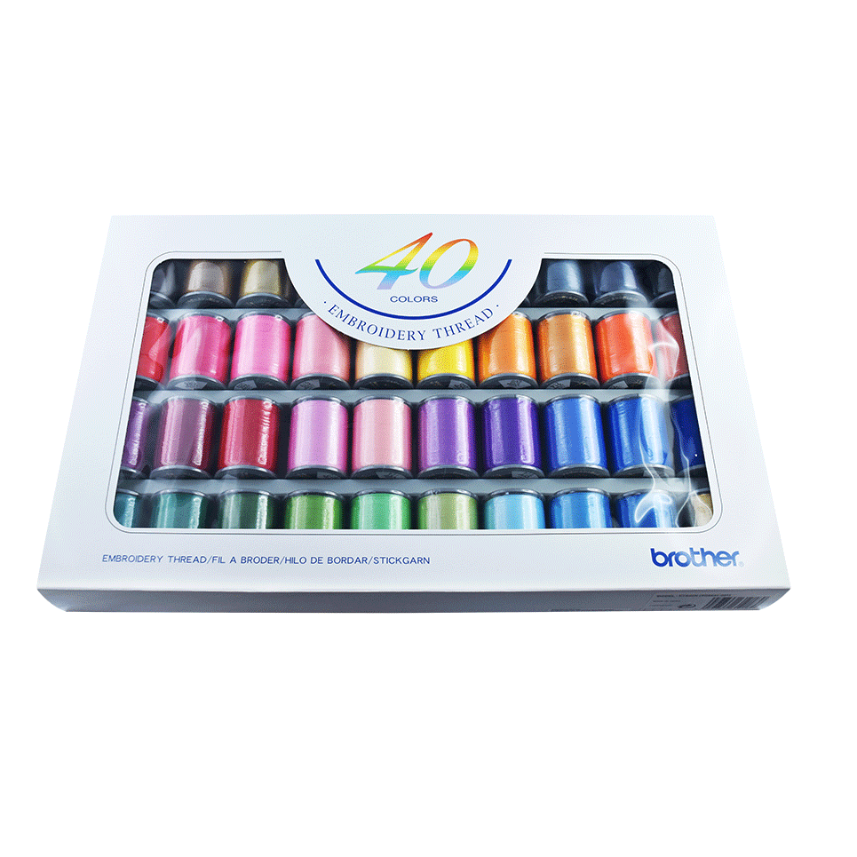 Brother Borduurgarenset ETS40N - 40 kleuren