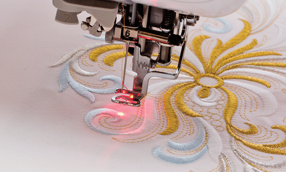 Pied de broderie avec pointeur lumineux LED Brother FLED1