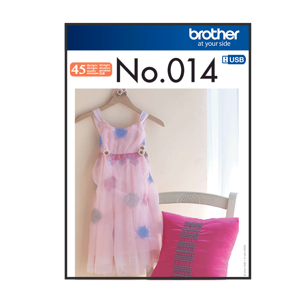 Collection de motifs de broderie n° 14 BLECUSB14