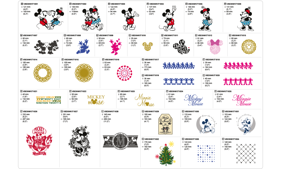 Kit Disney de lame auto-ajustable pour vinyle CADXVBDSNKIT1 6