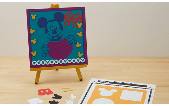 Collection de créations en papier « Mickey et Minnie » CADSNP01 5