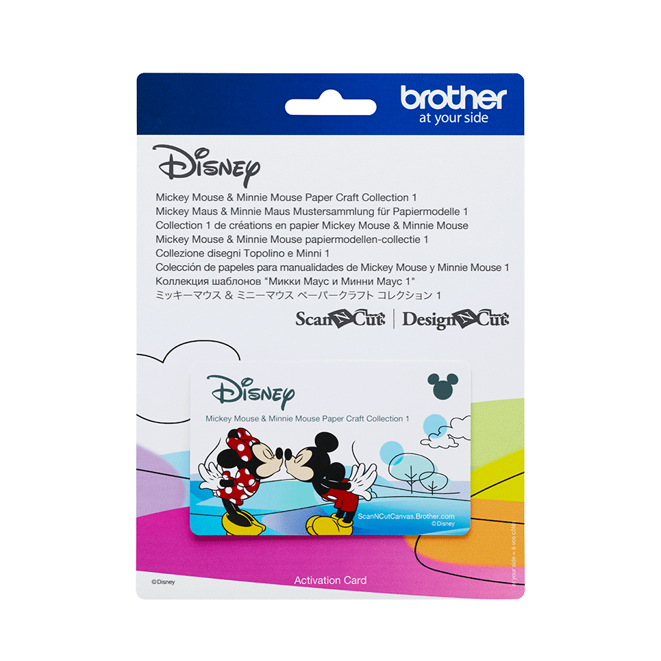 Mickey Maus und Minnie Maus Mustersammlung für Papiermodelle
