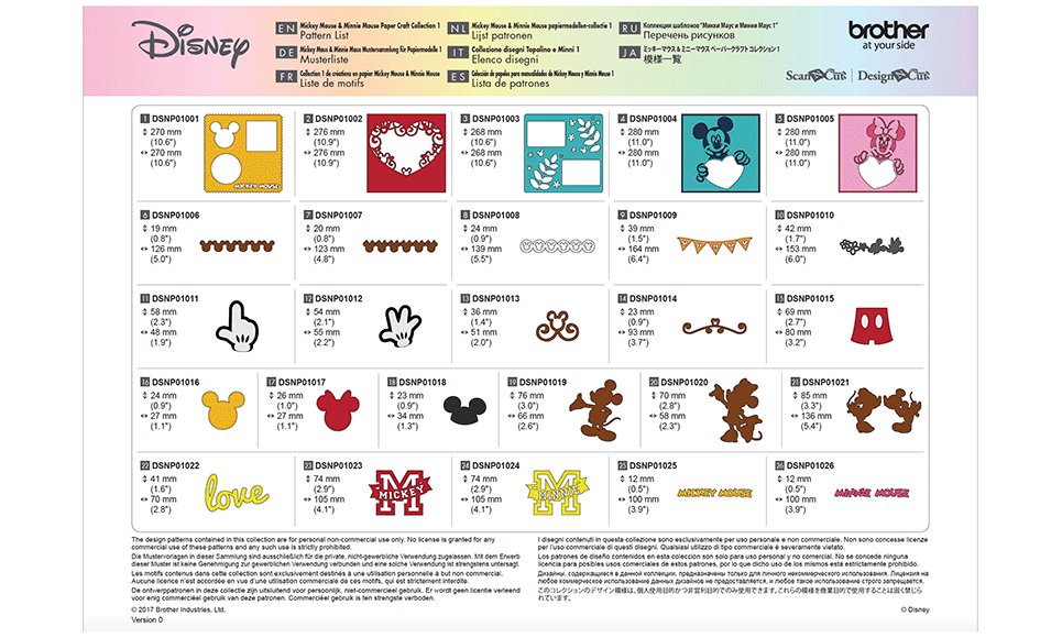 Disney Mickey & Friends papierpatrooncollectie CADSNP01 6