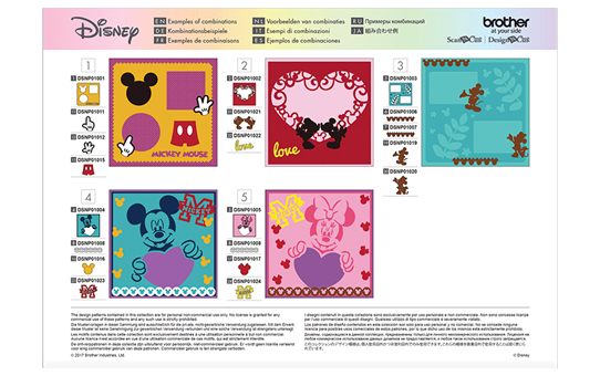 Collection de créations en papier « Mickey et Minnie » CADSNP01 7