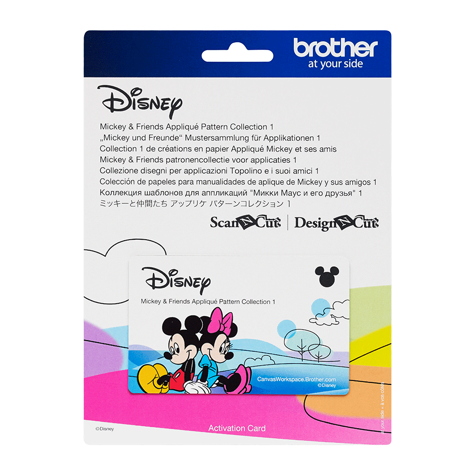 Collection de créations en papier Appliqué Mickey et ses amis