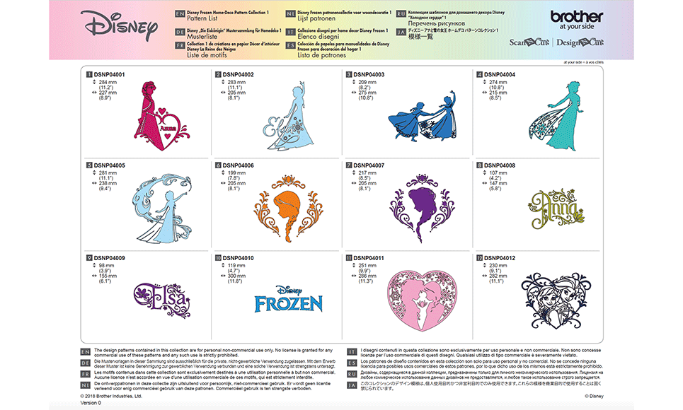Disney Frozen woondecoratie-patrooncollectie CADSNP04 8