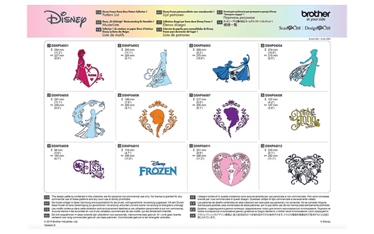 Disney Frozen woondecoratie-patrooncollectie CADSNP04 8
