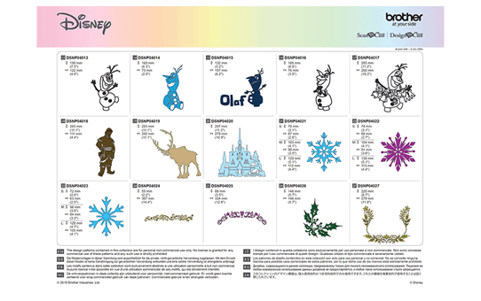 Disney Frozen woondecoratie-patrooncollectie CADSNP04 9