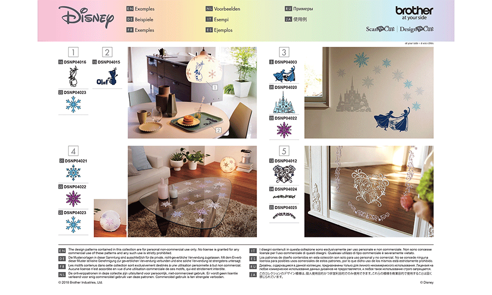 Disney Frozen woondecoratie-patrooncollectie CADSNP04 10