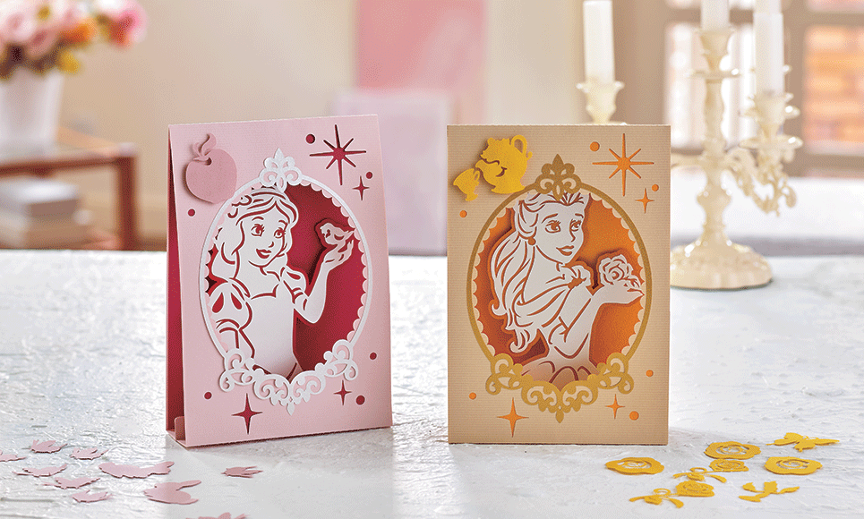 Collection de créations en papier Blanche Neige et Belle de Disney CADSNP06 2