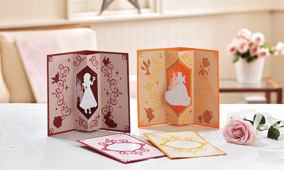 Collection de créations en papier Blanche Neige et Belle de Disney CADSNP06 3