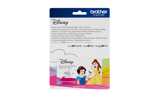 Collection de créations en papier Blanche Neige et Belle de Disney CADSNP06