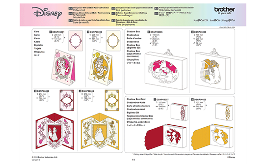 Disney Musterkollektion „Schneewittchen und Belle“ für Papier CADSNP06 9