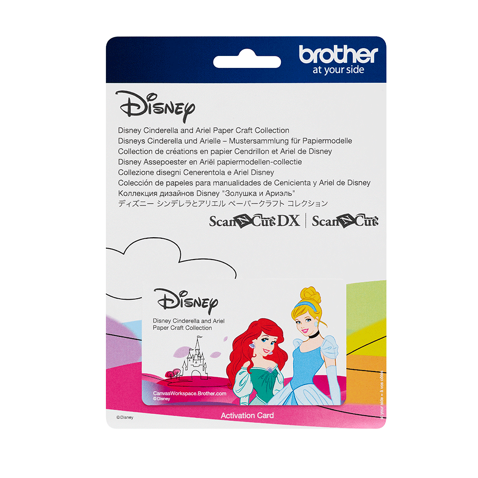 Collection de créations en papier Cendrillon et Ariel de Disney
