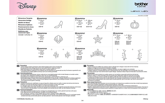 Disney Musterkollektion „Aschenputtel und Ariel“ für Papier CADSNP07 11