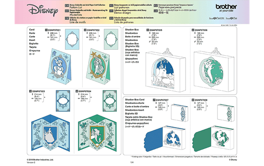 Disney Cinderella and Ariel Paper design collection CADSNP07 12