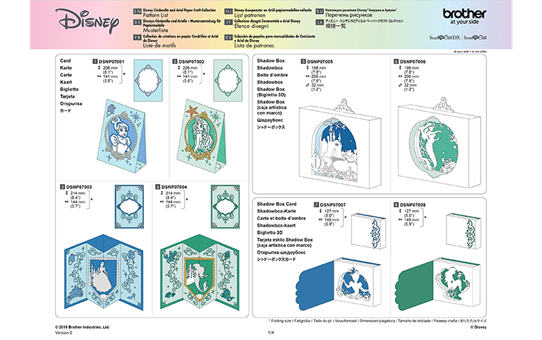 Disney Musterkollektion „Aschenputtel und Ariel“ für Papier CADSNP07 12