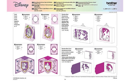 Disney Rapunzel and Aurora Paper design collection CADSNP08 9