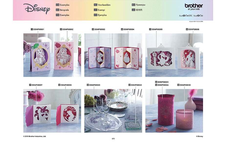 Collection de motifs Raiponce et Aurore de Disney CADSNP08 12