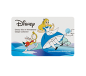 Carte Collection Disney Alice au pays des merveilles sur fond blanc