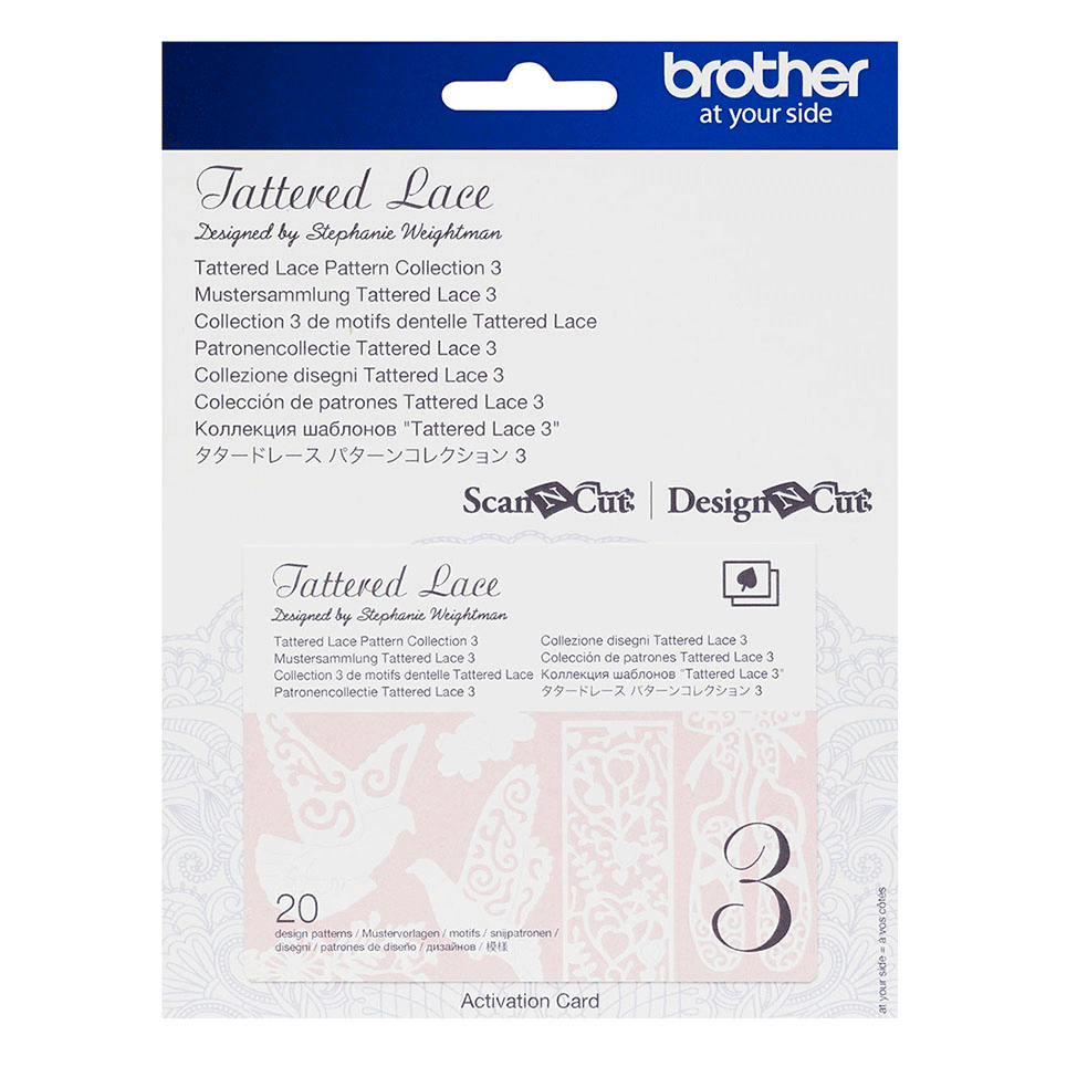 Collection n° 3 de motifs dentelle Tattered Lace ScanNCut CATTLP03