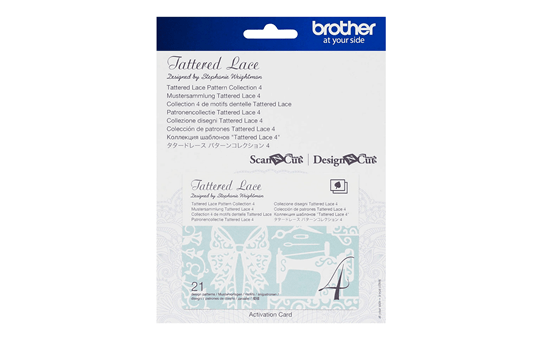 Collection n° 4 de motifs dentelle Tattered Lace Brother ScanNCut CATTLP04