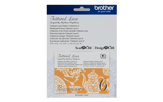 Collection n° 6 de motifs dentelle Tattered Lace Brother ScanNCut CATTLP06