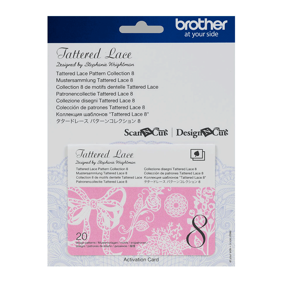 Collection n° 8 de motifs dentelle Tattered Lace ScanNCut CATTLP08