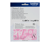 Aktivierungskarte Tattered Lace hellrosa mit Blumendesign in Spitze