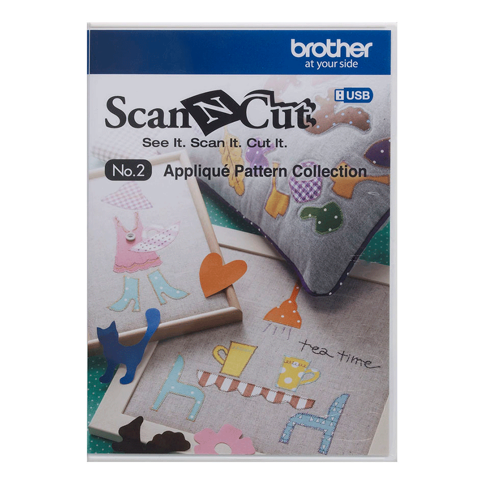 Applique pattern collection CAUSB2 for ScanNCut