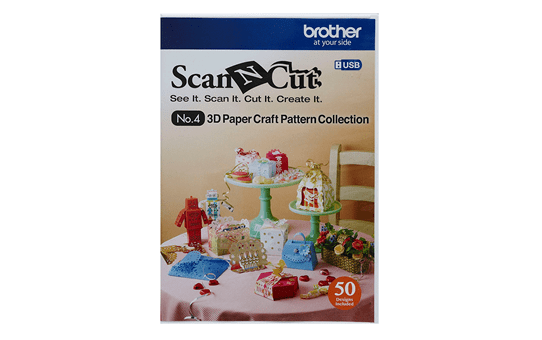 ScanNCut 3D Paper Craft Pattern Collection CAUSB4