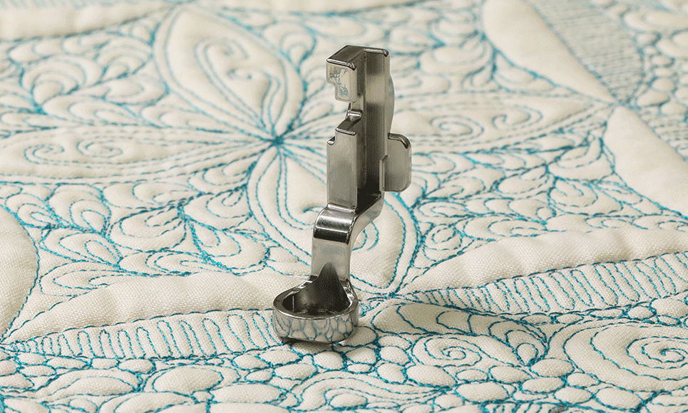 Pied à quilter pour règle en fixation haute F088