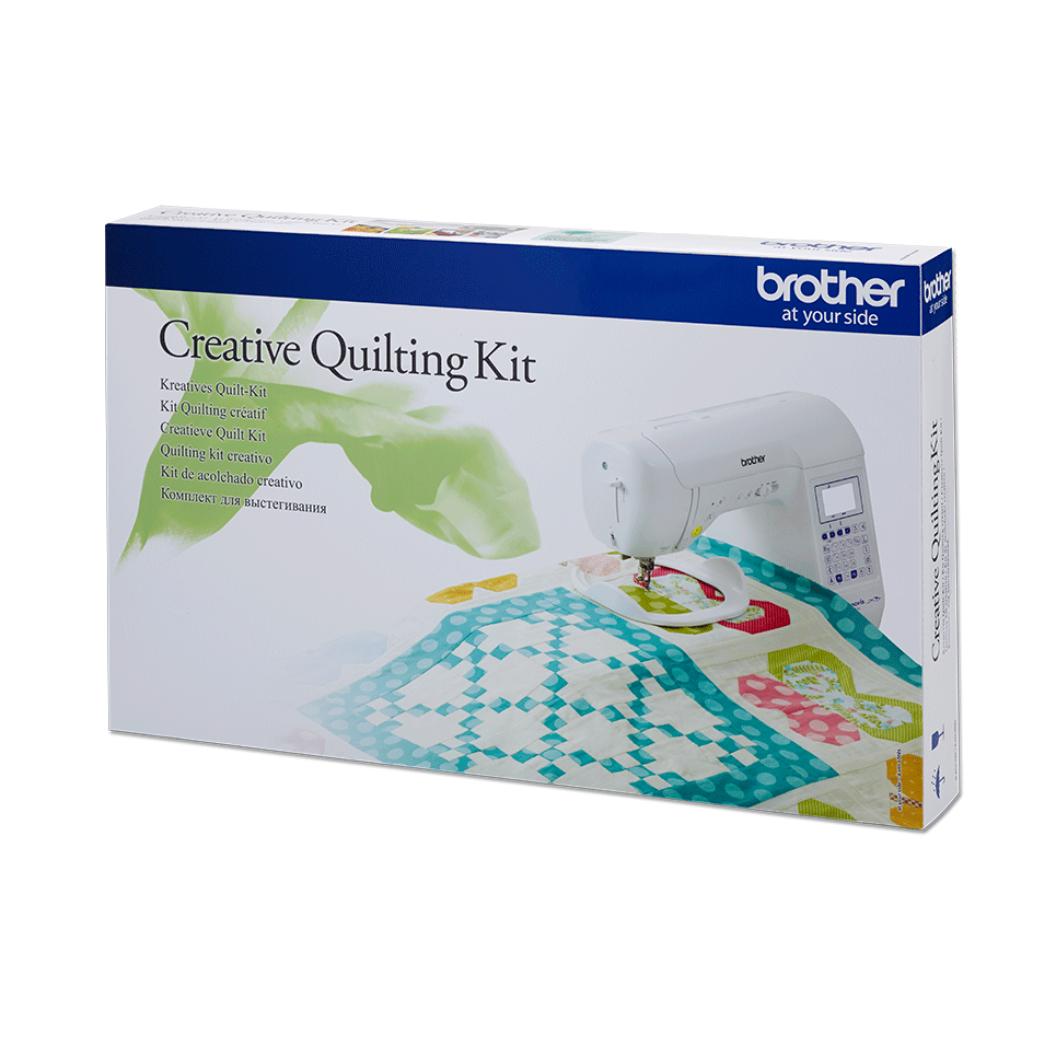 Creative Quilting Kit QKF3 with F400 sewing machine and bright quilt