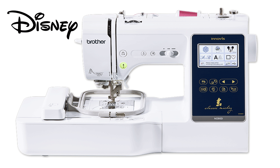 Innov-is M280D Disney sewing and embroidery combination machine side