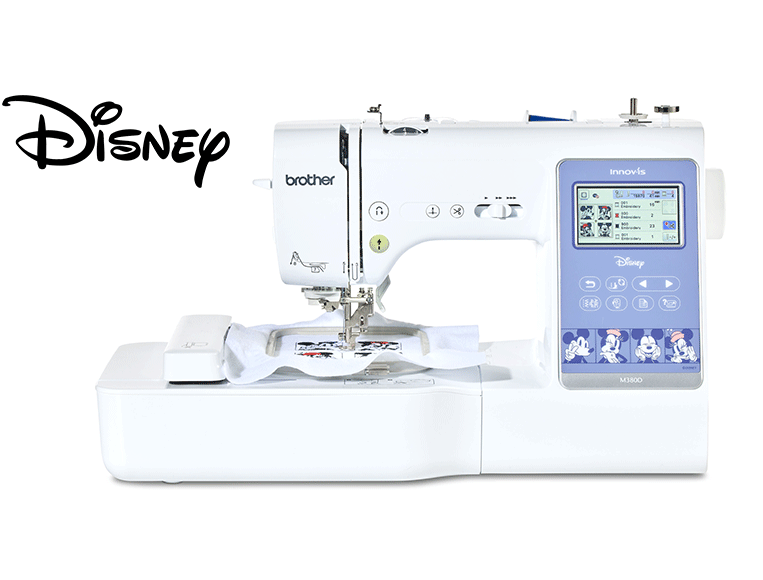 Brother Innov-is M380D sewing / enbroidery machine on white background