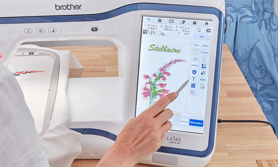 Innov-is Stellaire XE1 embroidery machine 9