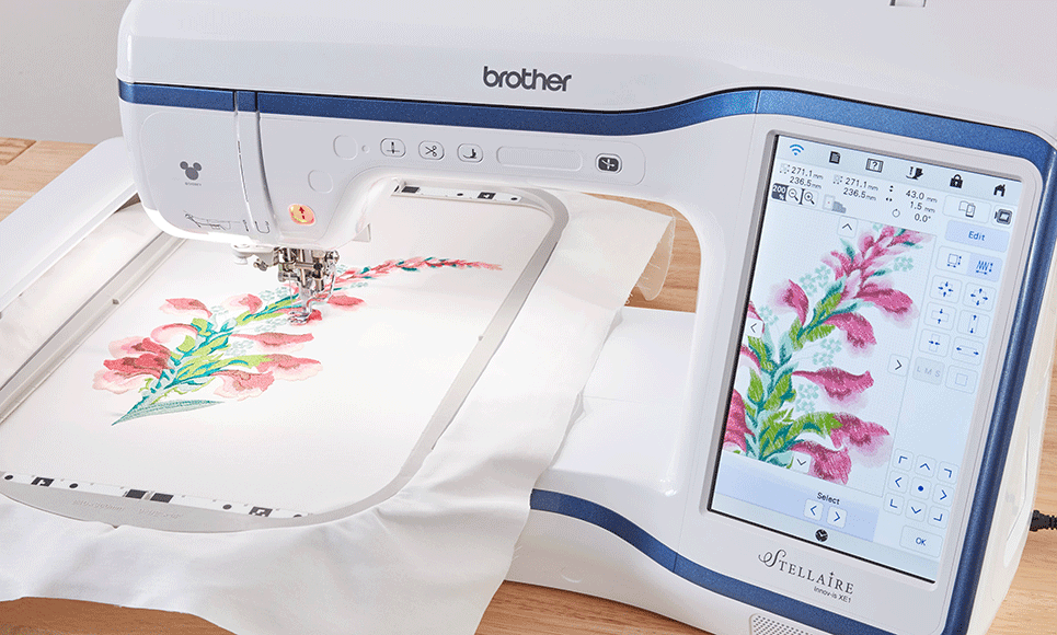 Innov-is Stellaire XE1 embroidery machine 10
