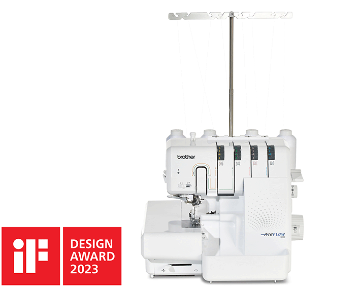 Front view of Brother Airflow 3000 overlocker on white background