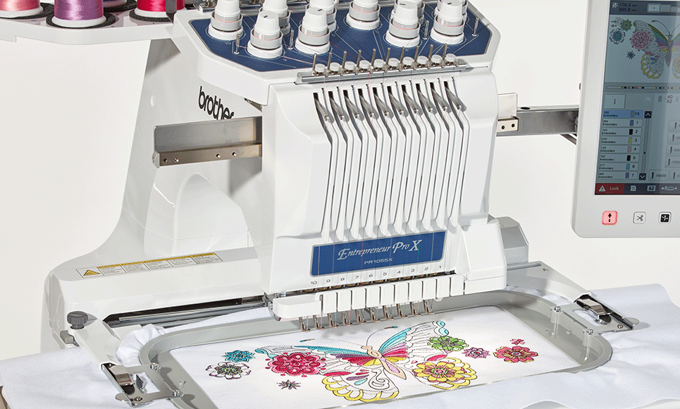 PR1055X embroidery machine 7