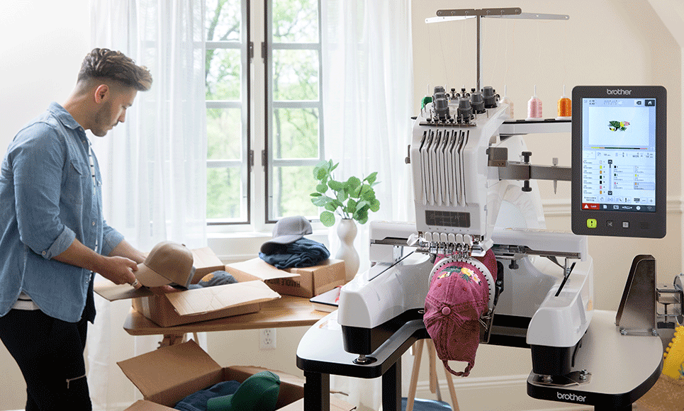 broderie sur casquette