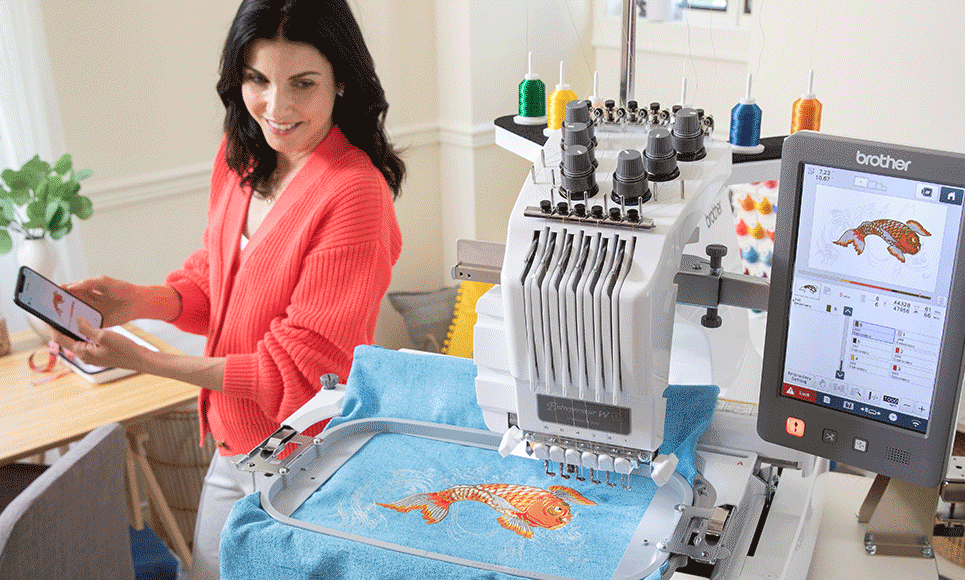 Brother PR680W 6 Needle Embroidery Machine