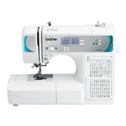 Front shot of Brother FS250FE sewing machine on white background